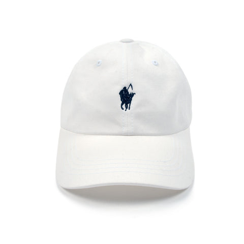 Pale Horse Low Profile Sports Cap - White Pale Horse Low Profile Sports Cap - White