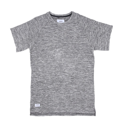 Viso French Terry Extended Tee  - Salt/Pepper Viso French Terry Extended Tee  - Salt/Pepper